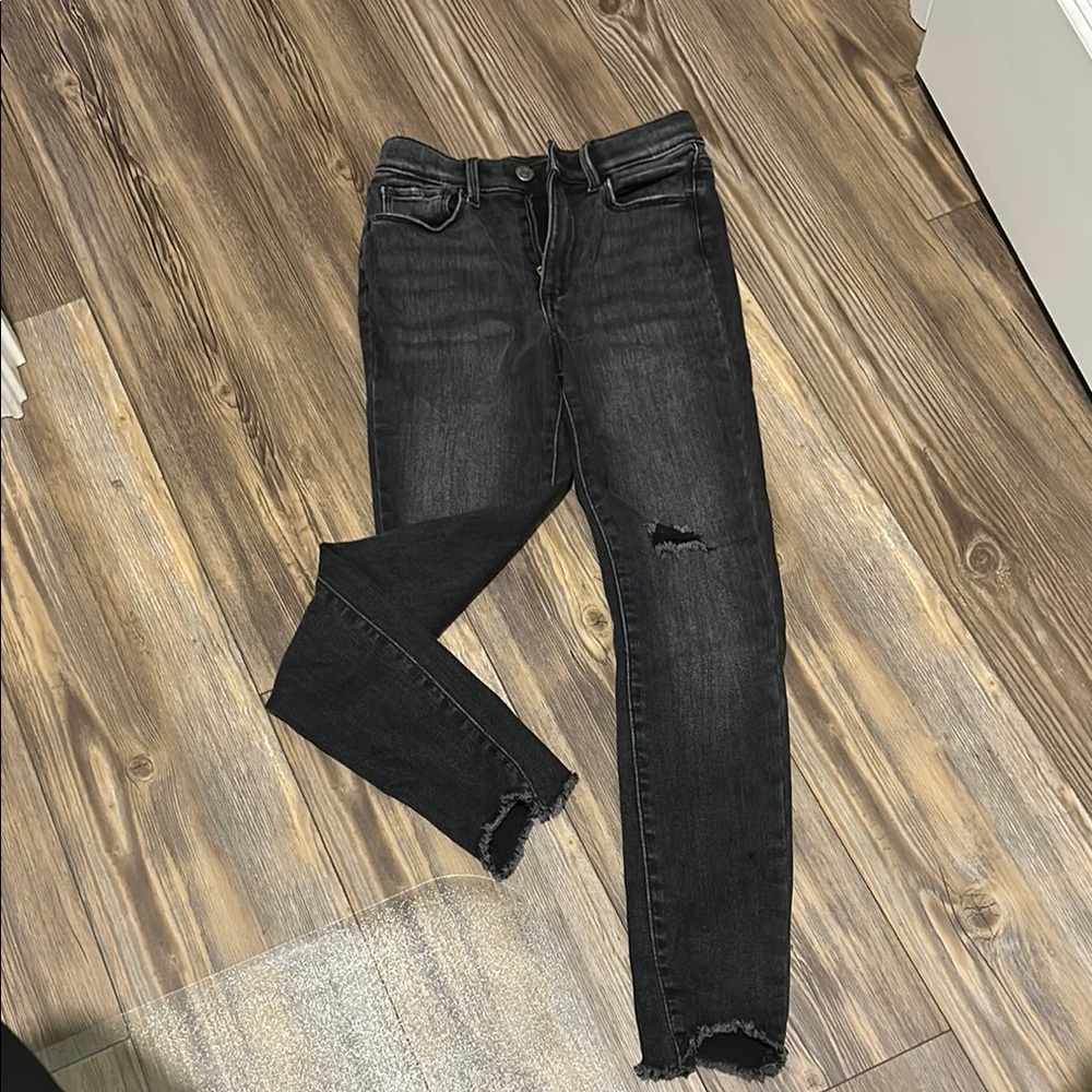 Black Distressed Jeans